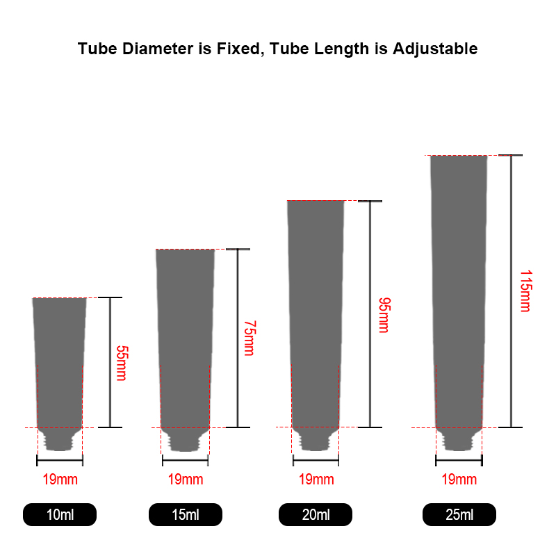 20ml 30ml Long Nozzle Tubes