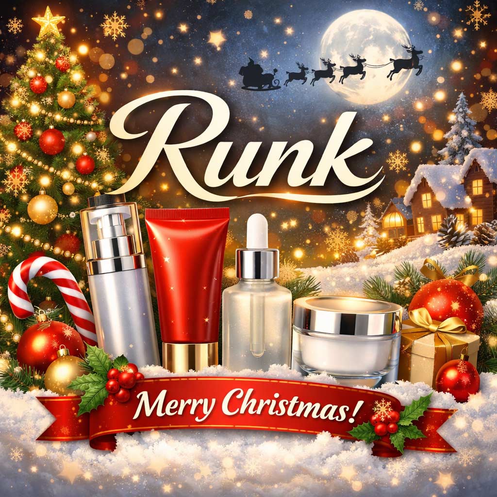 Guangzhou Runk Cosmetic Packaging souhaite un joyeux Noël à tous ses nouveaux clients et clients fidèles.