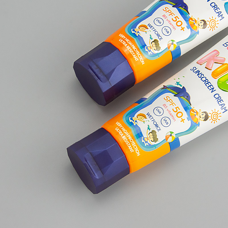 Sunblock cosmetic tubes Sunblock cosmetic tubes