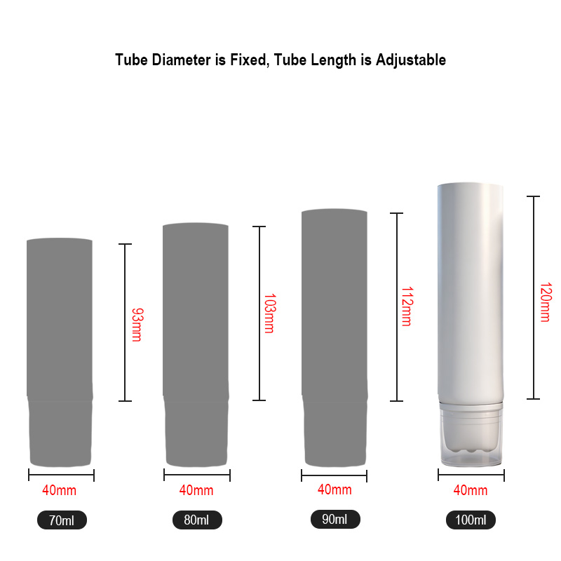 Runk cosmetic tube size