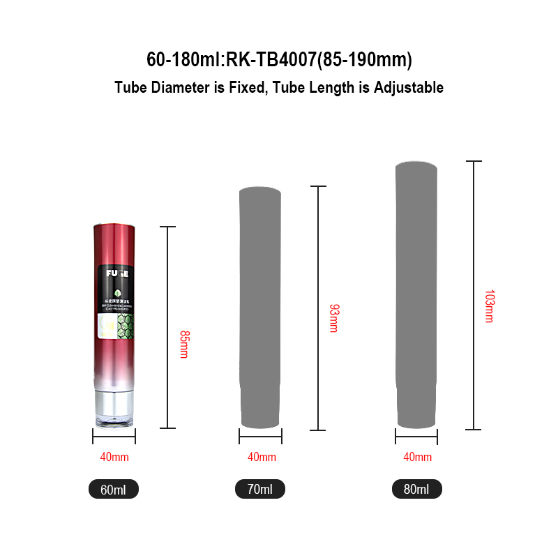 Runk cosmetic tube size