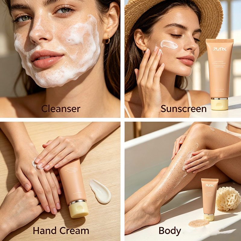 travel size face wash tube travel size face wash tube