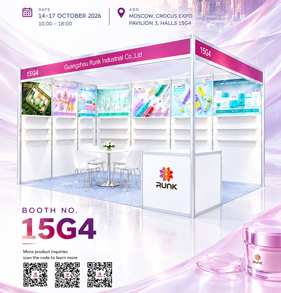 Runk Packaging présente ses emballages de tubes cosmétiques au salon Russia Exhibition 2026.